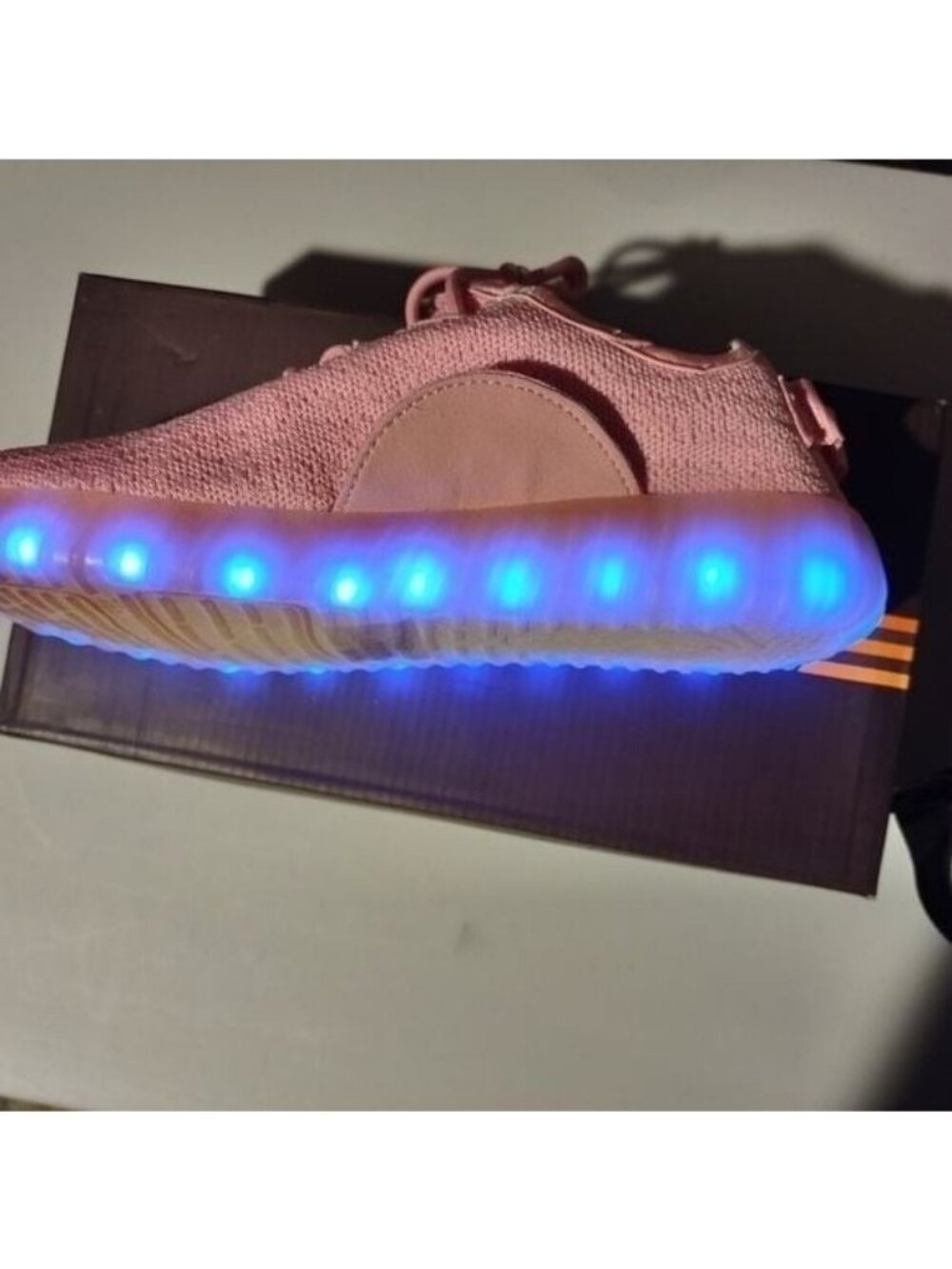 Light-Up Pink LED Sneakers W/USB Charging-SIZE: 9.